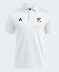 Adidas Men's White Miami Hurricanes Ultimate 365 Solid Polo Shirt