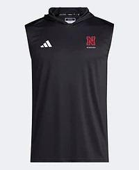 Adidas Men's Black Nebraska Huskers D4T Sleeveless Hoodie