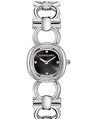 Ferragamo Women's Silver Stainless Steel Bracelet Watch 21mm