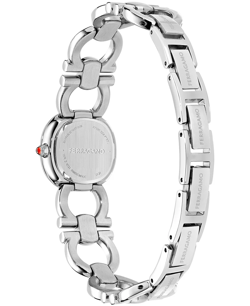 Ferragamo Women's Silver Stainless Steel Bracelet Watch 21mm