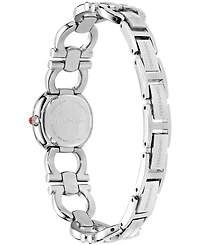 Ferragamo Women's Silver Stainless Steel Bracelet Watch 21mm