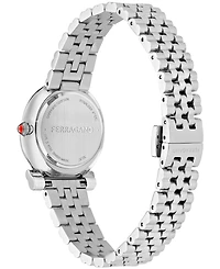 Ferragamo Women's Silver Stainless Steel Bracelet Watch 28mm