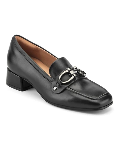 Easy Spirit Women's Falyn eFlex Bit Block Heel Dress Loafers