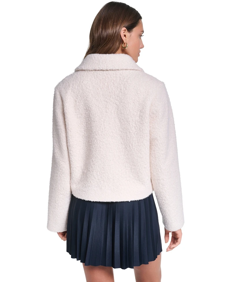 Levi's Women's Laydown Collar Cropped Boucle Work Jacket