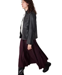 Whistles Women's Kate Burnished Leather Jacket