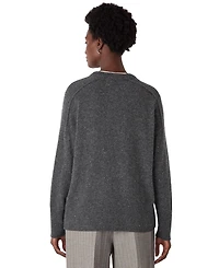 Whistles Women's Cashmere Fleck Seam Crew Sweater