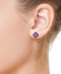 Effy Collection Amethyst (1-1/10 ct. t.w.) & Diamond (1/20 Earrings 14k Rose Gold (Also Available Blue Topaz Citrine)