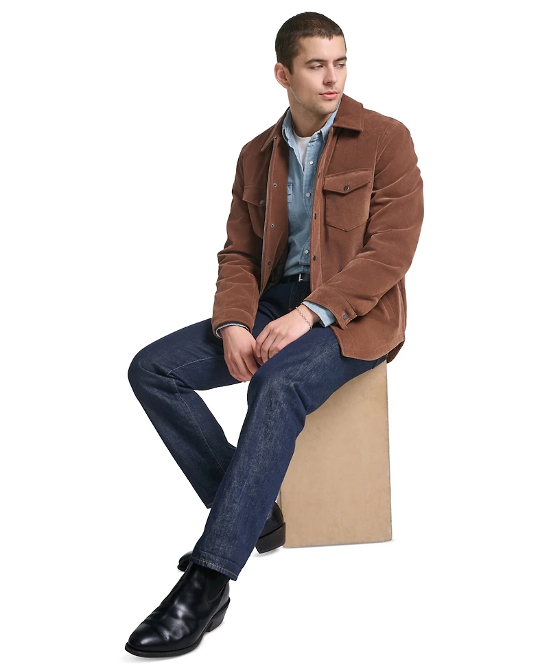 Levi's Men's Faux Suede Western Shirt Jacket