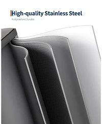 gaomon 2x8 gal Stainless Steel Double Trash Can, Step-on Recycle Bin Combo with Lid for Kitchen