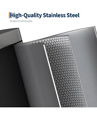 gaomon 2.6 Gallon Stainless Steel Step-on Trash Can