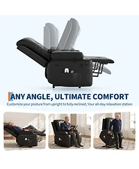 gaomon Heat and Massage Pu Leather Electric Lift Power Lift Recliner Sofa Chair for Seniors