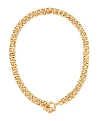 Guess Gold-Tone Crystal Toggle Necklace