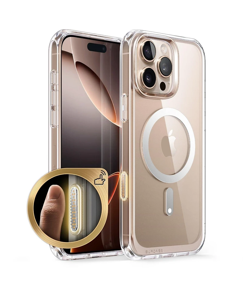 Supcase Unicorn Beetle Mag Slim Clear MagSafe Camera Control Button Case for Apple iPhone 16 Pro Max