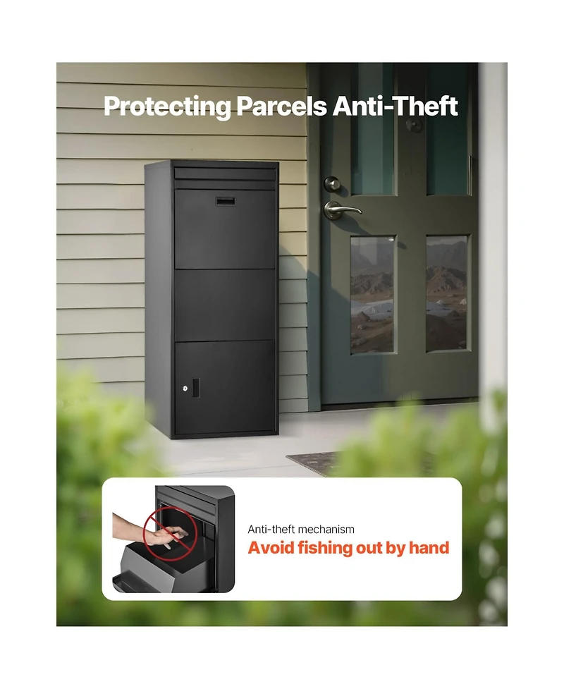 Vevor Package Delivery Boxes for Outside Anti-Theft Lockable Parcel Drop Box