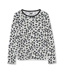 Lands' End Girls Long Sleeve Pointelle Knit Shirt