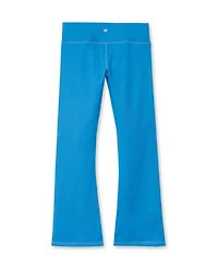 Lands' End Girls Plus Active Flare Leggings with Side Stripe