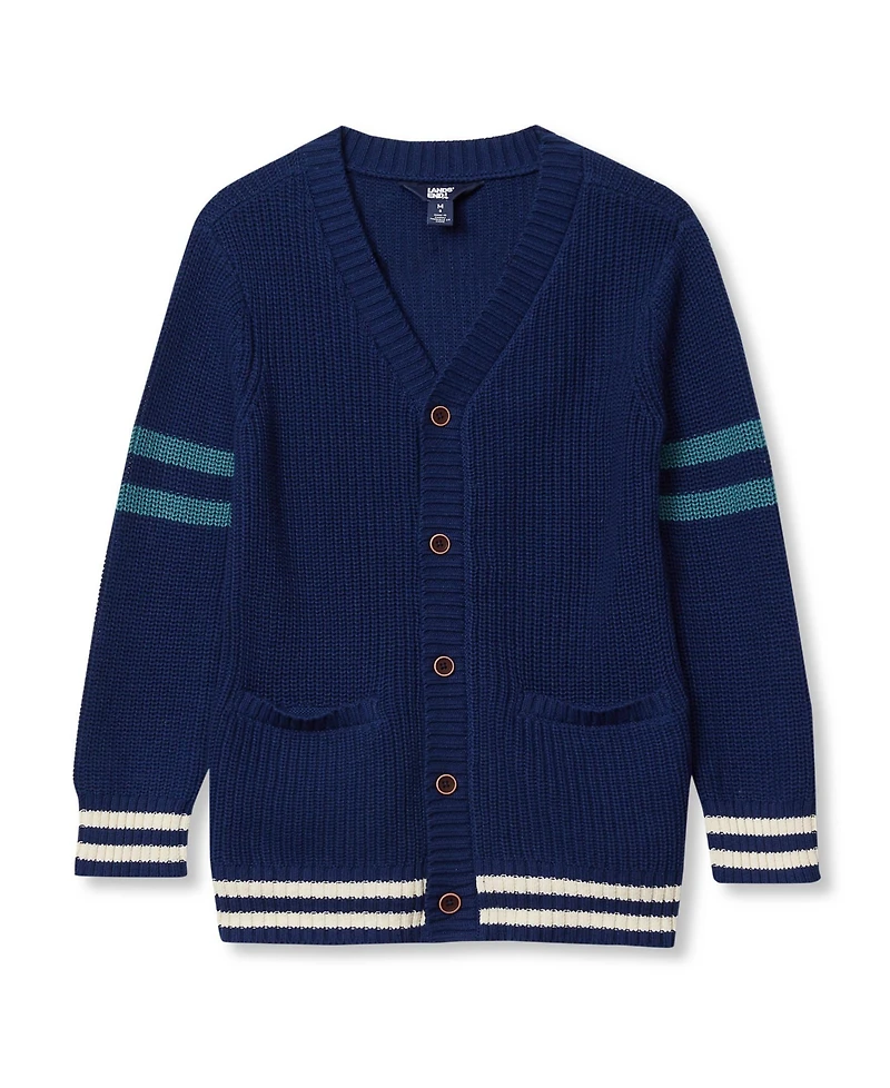 Lands' End Boy's (Xxs-xxl) Chunky Knit Cardigan