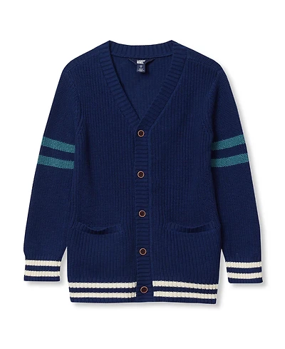 Lands' End Boy's (Xxs-xxl) Chunky Knit Cardigan