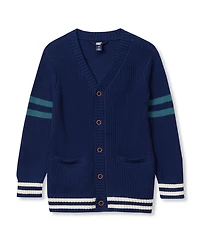 Lands' End Boy's (Xxs-xxl) Chunky Knit Cardigan