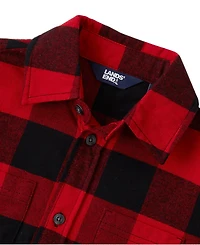 Lands' End Kids Long Sleeve Flannel Shirt