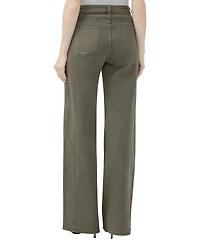 Silver Jeans Co. Women's Isbister High-Rise Wide-Leg Cotton-Blend