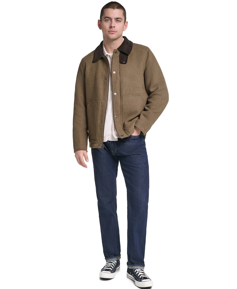 Levi's Men's Wool Blend Cord Collar Depot Jacket
