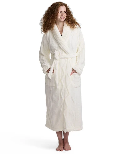 Lands' End Women's Cozy Cable Robe