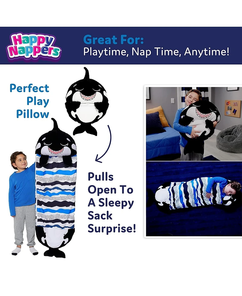 Happy Nappers Ozzy the Shark Large 2-In-1 Plush