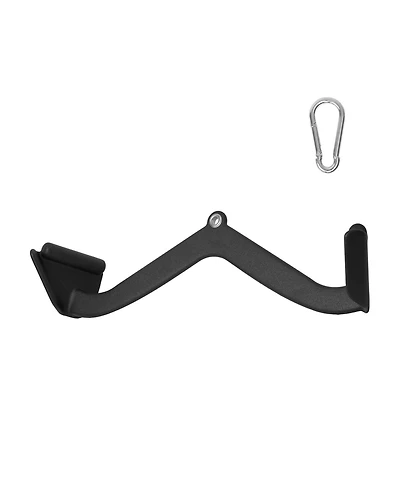 Sugift Solid Steel Lat Pulldown V-Bar Cable Machine Attachment with Rubber Coated Grip