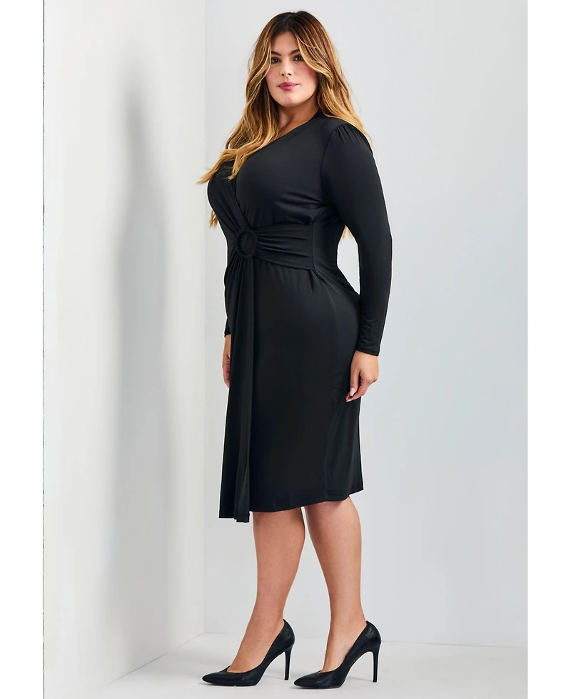Avenue Plus Darlene Jersey Wrap Women's Dress