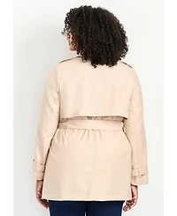 Avenue Women's Plus Tia Trench Jacket