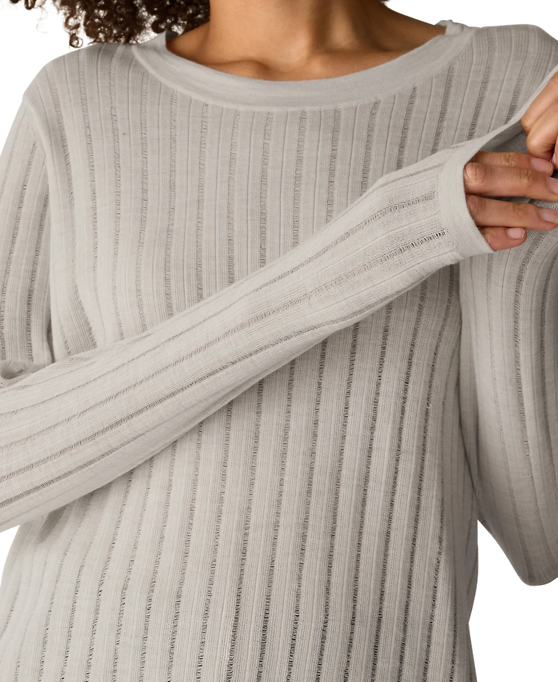 Eileen Fisher Women's Crewneck Long-Sleeve Merino Wool Sweater