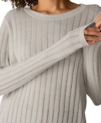 Eileen Fisher Women's Crewneck Long-Sleeve Merino Wool Sweater