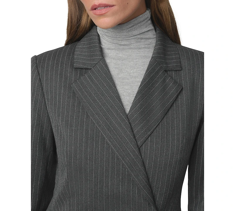 Joe's Jeans Women's Mecah Pinstripe Polyester/Wool-Blend Unlined Blazer