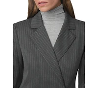 Joe's Jeans Women's Mecah Pinstripe Polyester/Wool-Blend Unlined Blazer