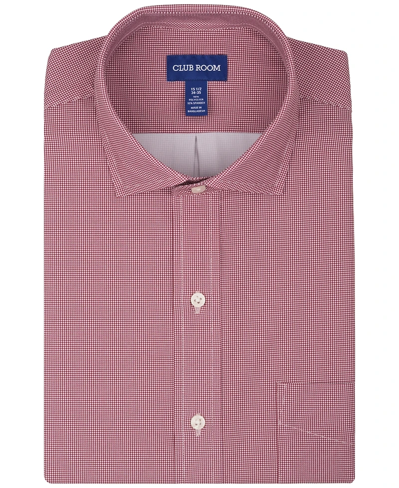 Club Room Men's Regular-Fit Houndstooth Dress Shirt, Macy's Exclusive