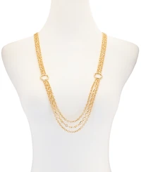 Guess Gold-Tone Layered Long Necklace