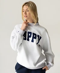 The Happy Camp3r Women's Reversible Mock Neck Sweatshirt