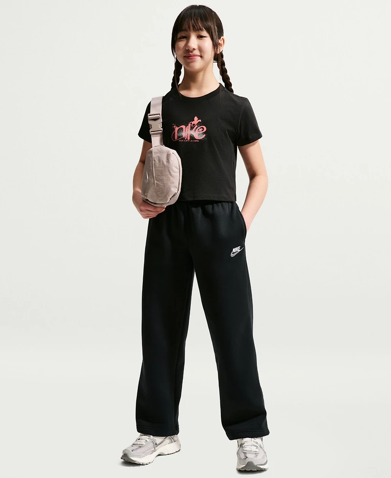 Nike Sportswear Girls' 7-16 Loose Open-Hem Pants