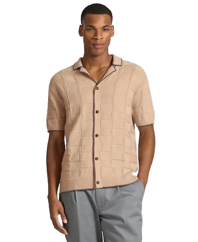 Ted by Baker Men's Thurloe Textured Button-Front Sweater