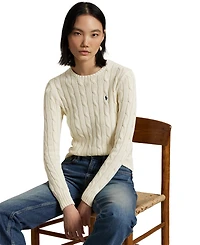 Polo Ralph Lauren Women's Cable Wool-Cashmere Crewneck Sweater