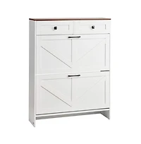Slickblue Entryway Shoe Storage Cabinet with Hidden Shoe Organizer