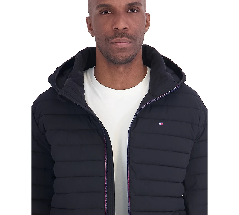Tommy Hilfiger Men's Stretch Hooded Packable Jacket