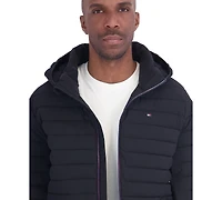 Tommy Hilfiger Men's Stretch Hooded Packable Jacket
