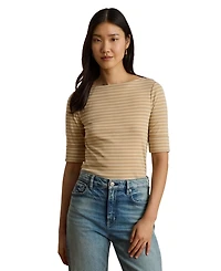 Lauren Ralph Striped Boatneck Top