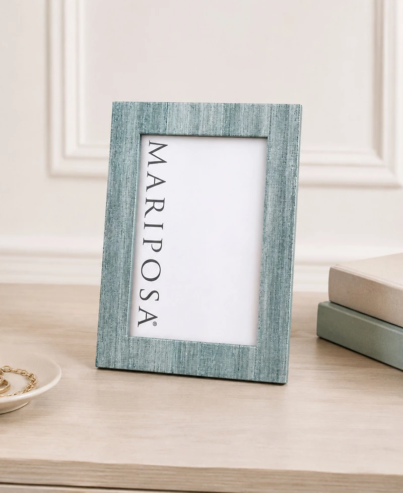 Mariposa Capri Faux Grasscloth Photo Frame, 5" x 7"