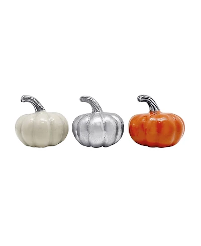 Mariposa Aluminum Pumpkin Napkin Weight, Set of 3
