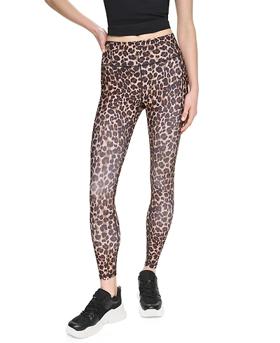 Dkny Sport Women's High-Waist 7/8 Leggings with Floating Pockets