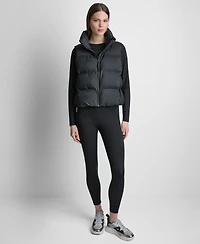 Dkny Sport Women's Mock Neck Puffer Vest