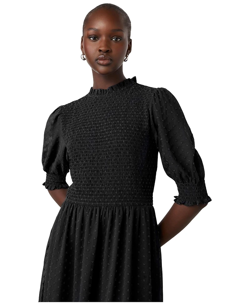 Finery London Women's Amelia 3/4 Sleeve Chiffon Midi Dress